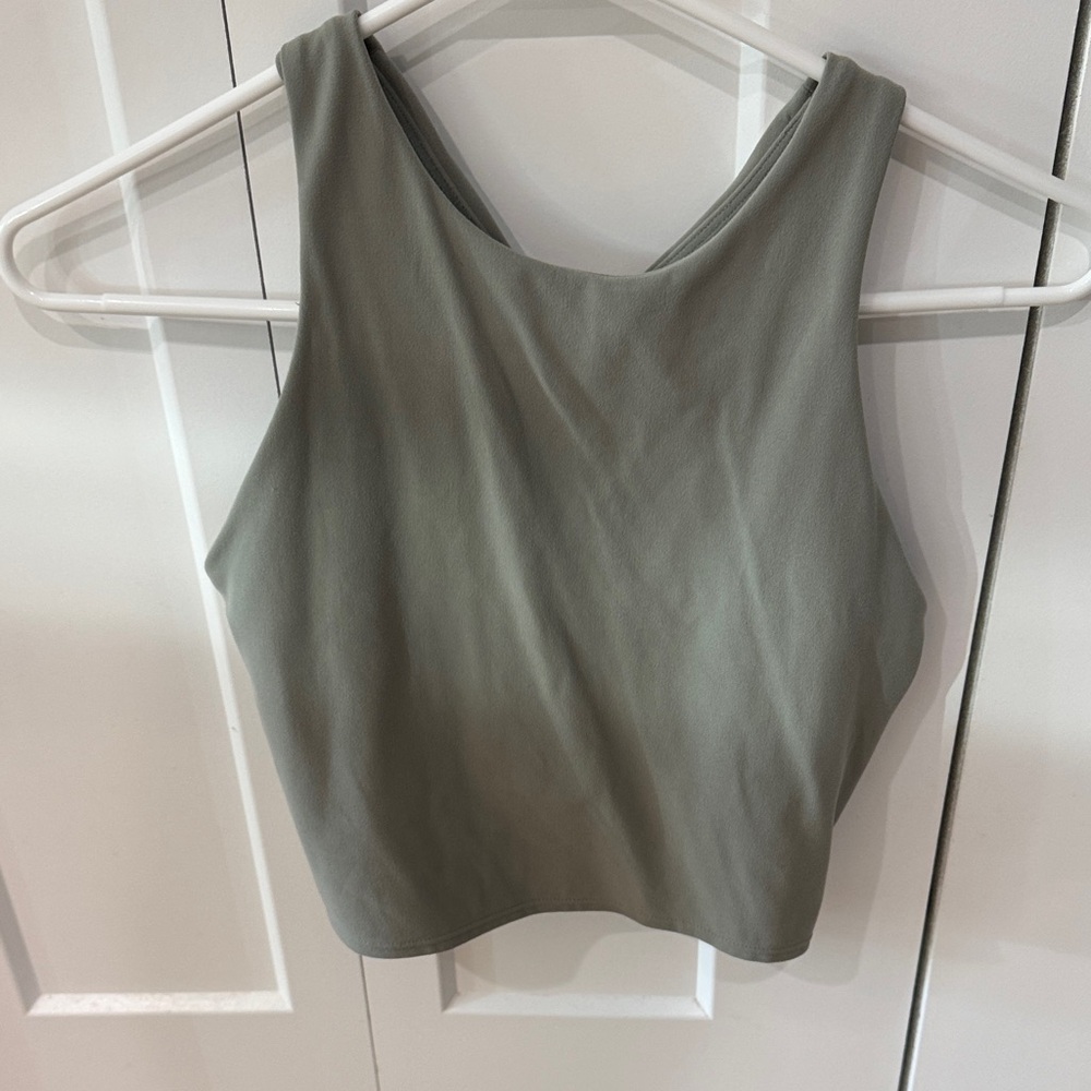 Athleta Cropped Tank Top in Sage - Picture 1 of 4